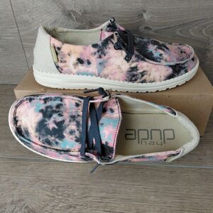 Hey Dude Shoes Womens 8 Wendy Tie Dye Slip On Casual Loafers Sneakers Beach Y2K
